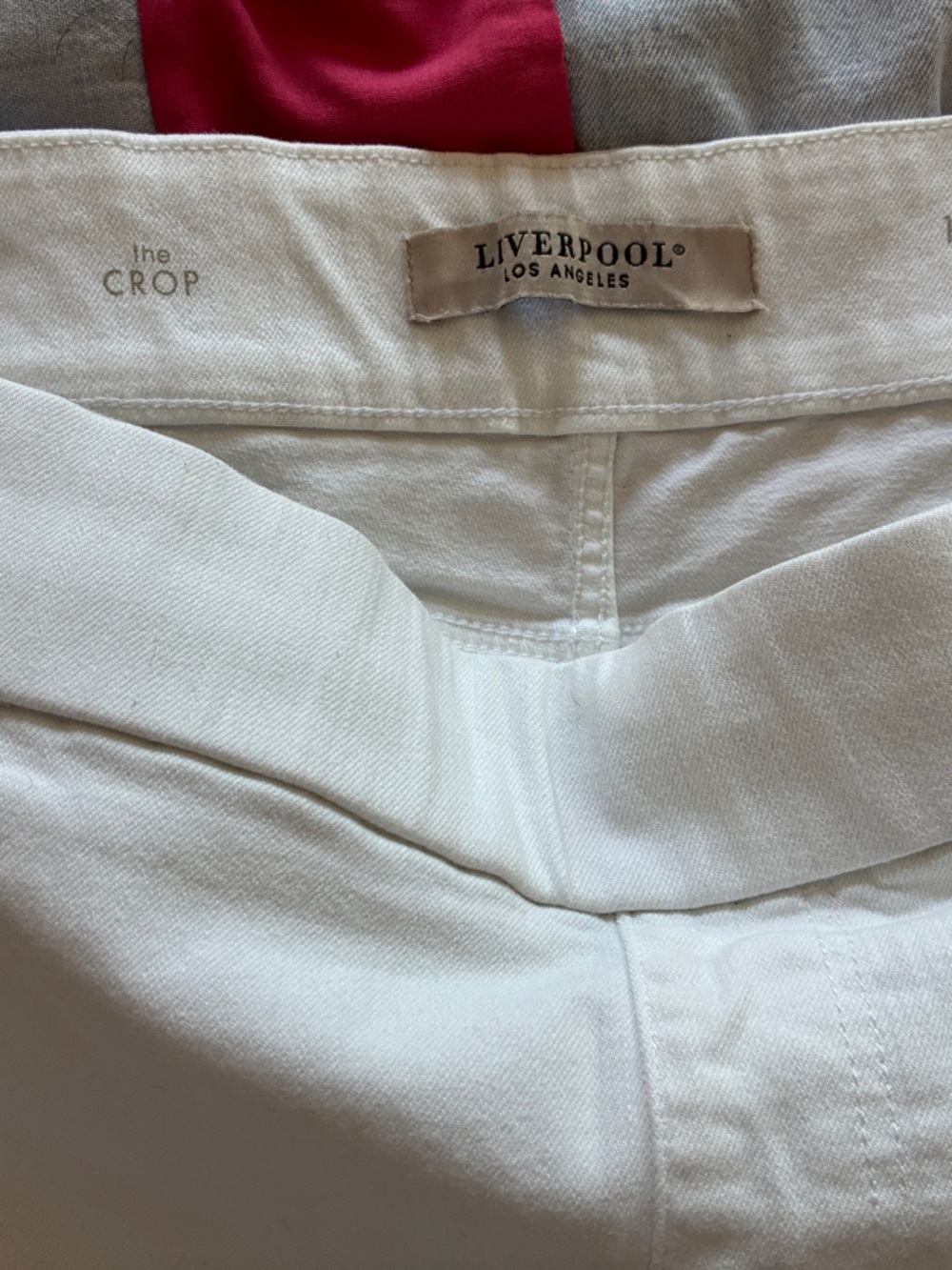 Liverpool White Crop Bottoms